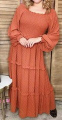 New Rusty Orange Dress Very Cute for Anything Any Occasion Check It Out Size M