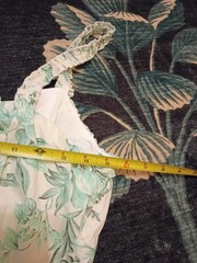 Xtraordinary Sundress Juniors Size 13 White Green Floral Print NWT $64