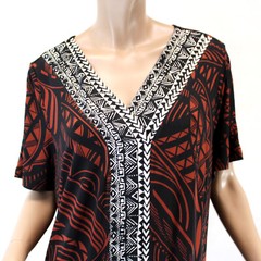 Catherines Plus Size Black/Brown/White V-Neck MAXI DRESS Petite 2X, 22/24W