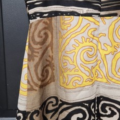 Liz Claiborne Sleeveless Empire Waist Dress Size 10 Resort Vacation Boho Scroll