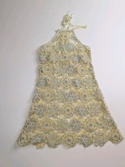 For Love and Lemons Kaya Mini Dress NWT Large Crochet Cover Up Swim