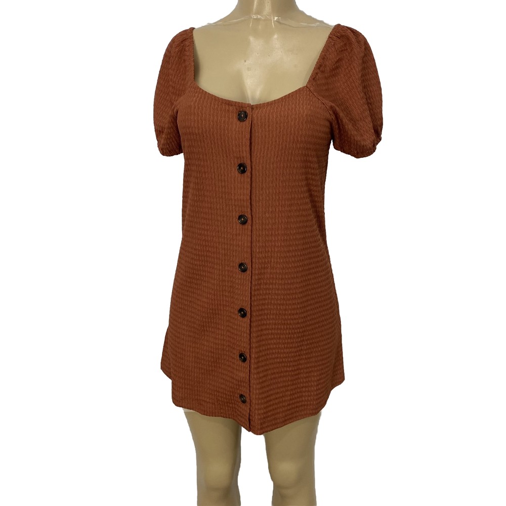 Sanctuary Textured Light Weight Pullover Tunic Dress Womens Size XS Casual $69
