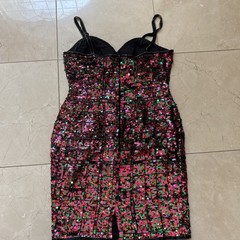 A.J. Bari Vintage Multicolor Sequin Tank Dress Size small/medium