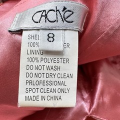 Cache Dress Vintage Long Maxi Y2K Ball Gown Prom Size 8 Pink Coral Sequin Fairy