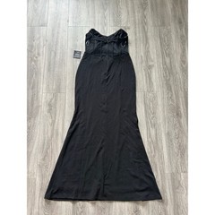 New Lulus Iconic Arrival Black Strapless Mermaid Maxi Dress Size XL MSRP $85