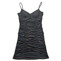City Triangles Mini Dress Womens XL Black Sparkle Ruched Bodycon