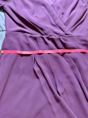 Ever-Pretty Women&rsquo;s V-Neck High-Low Chiffon Long Sleeve Evening Dress in Purple