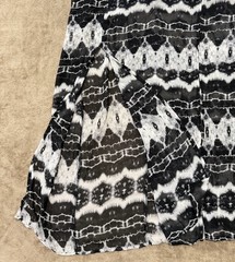 NWT Sugar + Lips MEDIUM Black White Cut Out Waist Maxi Dress