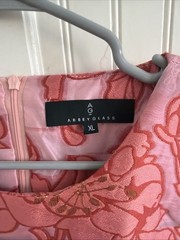 Abby Glass Bronson Dress Rose Blossom Organza Size XL