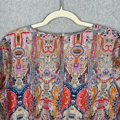 Dress Large Paisley Medallion Flowy Resort Feminine Artsy Abstract Twee Quirky