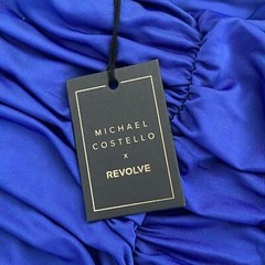 Michael Costello X Revolve NWT Dayton Mini Dress Women’s Size Extra Small Blue