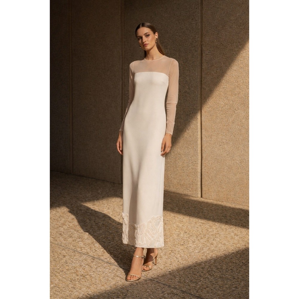 New with Tags Antonio Melani Elizabeth Damrich Mesh Crepe Soutache Dress 4