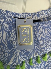Sail to Sable Women&rsquo;s Hydrangea Pineapple Off The Shoulder Dress NWT