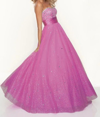MoriLee PINK 0 Ballgown Prom Pageant Long Beaded Dress Sweet16 Quinceanera 93045