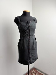 Fred Perry Grey Dress, Button Front