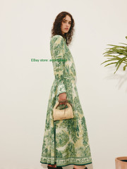 ALE 70% cotton 30% silk long dress lace-up waist shirt dress 2026 dress female