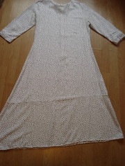 SAINT+SOFIA WHITE/POLKA DOT LYOCELL ZIP BUTTON CUFF 3/4 SLEEVE UK 12