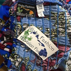 NEW Hawaii Floral Sun Dress One Size Small Medium Blue Strap Boho Resort Cruise