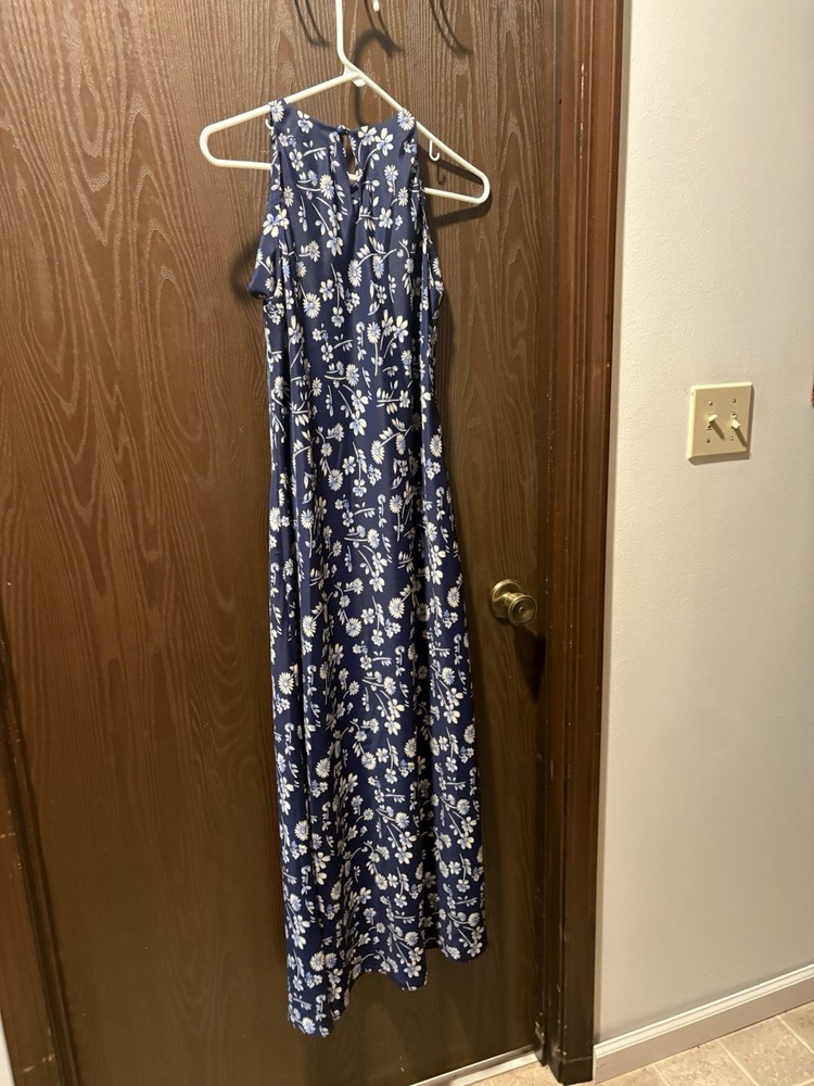 Blue Print Maxi. Size 8. Dry Clean Only