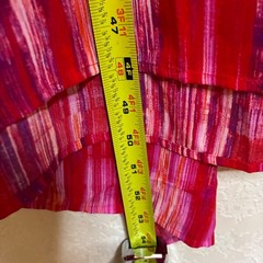 N Natori Illusions Abstract V-Neck Maxi Dress Pink Purple Red 2X GN3351 NEW