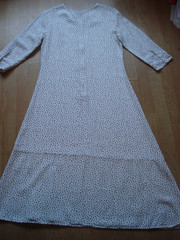 SAINT+SOFIA WHITE/POLKA DOT LYOCELL ZIP BUTTON CUFF 3/4 SLEEVE UK 12