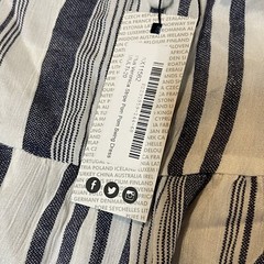 New Boohoo Spaghetti Strap Black White Stripe Sz 20 Midi Swing Dress Boho Soft