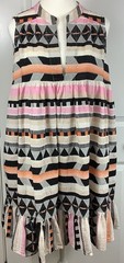 Devotion Twins Size Small Boho Kithros Dress Sleeveless Pockets Cotton