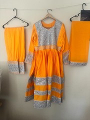 Party Women&rsquo;s three piece orange width 19 inches length 47 inches
