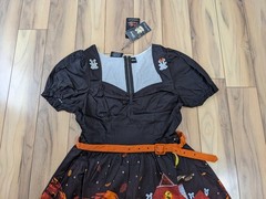 NWT! The Stitch Shoppe Loungefly Disney Haunted House Allison Dress *Glow Dark L