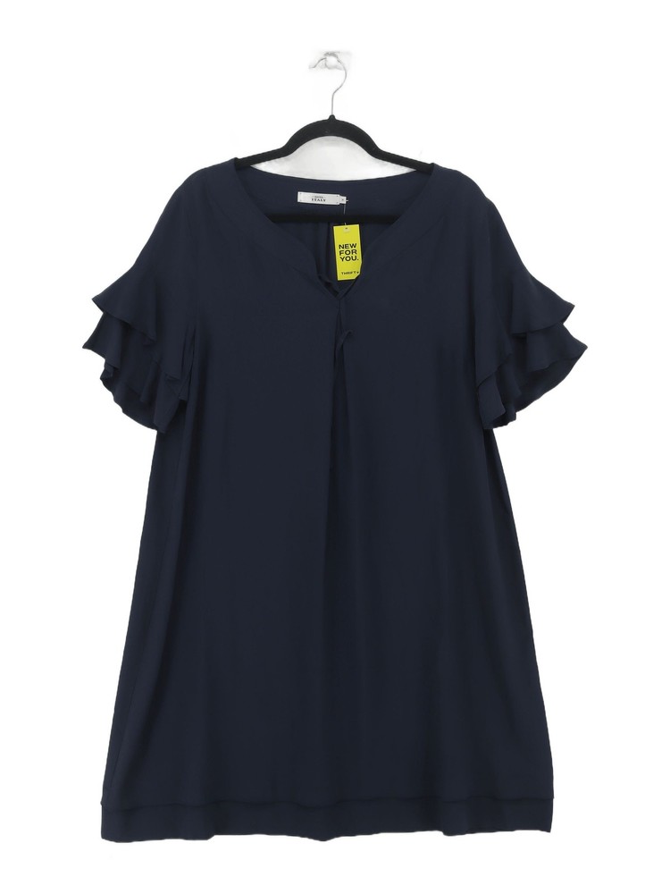 0039 Italy A-Line Midi Dress M in Black
