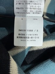 ISSEY MIYAKE Sleeveless One Piece 2 Wool GRN Stripe IM33FT088