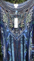 Camilla Long Silk RN Kaftan.” KOMODO QUEEN”.🟤🦎🔵🦎🟢🦎⚫️ New With Tags.
