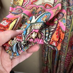 Boden Blouson Maxi Tea Dress Women 14 Pink Paisley Silk Blend Flowy Cottagecore