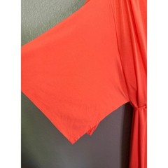 NWT Soma Soft Jersey Caftan Short Bra Dress XL Vivid Coral Pockets Cool Touch