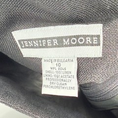 Vintage Jennifer Moore Linen Sheath Dress Bundle Red Black Sleeveless Size 10