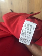 J.Crew Sz 4 Side Slit Shift Dress in 96% Italian Stretch Wool Vintage Red NWOT