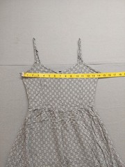 Divided Women Slip Dress 4 Black Abstract Print Spaghetti Strap Sleeveless Mini