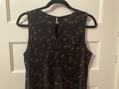 Vintage FINITY Naturals Brown 100% Silk Maxi Dress Size L