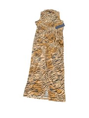 Rachel Roy Dress Large Animal Print Tiger Print Faux-Wrap Safari Bodycon $109