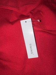 Timing Red Solid Off Shoulder Short Sleeve Stretch Bodycon Knee Dress Size S