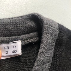 See by Chloé Dress UK 12 Colourblock Wool Cotton Terracotta Orange Black Grey