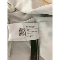 New Cider Toile de Jouy Ruched Draped Mini Dress Cream Green Women&rsquo;s M