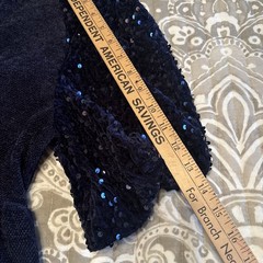 Umgee Dress Small Navy Sequin Sleeve (fall/ Winter) holiday/ AMAZING! NWT!