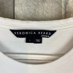 Veronica Beard Bari Tie Waist Ruffle Combo Dress Size Large.