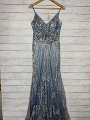 Jovani Prom Long Spaghetti Straps Mermaid Trumpet Bodycon Formal Gown Size 6