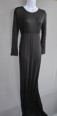Women&rsquo;s Maxi Dress Stretch Knit Bodycon Small, Black