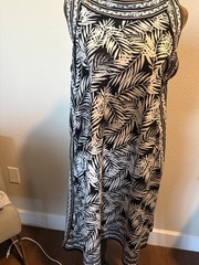 black and white max studio dress large