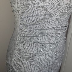 Emerald Sundae Women Dress Size Small Maxi Glitter Sparkle Event Stretchy Blue