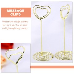 20Pcs Golden Multi-Function Message Clips Reusable Household Picture Holder