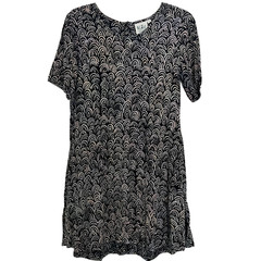 Go Fish shift dress S Batik Rainbow Print NWT